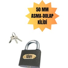 Givy 50 mm Gri Asma Kilit (Dolap Kilidi)