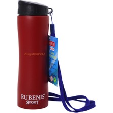 Rubenis Ince Gövdeli Çelik Matara 500 Ml- Kırmızı