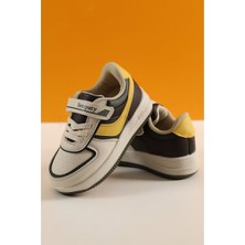 Papuccum Erkek Çocuk Beyaz Yeşil Anatomik Spor Ayakkabı