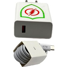 Karleader Xiaomi 67 Watt Hızlı Şarj Aleti ve Kablosu Turbo Yazısı Çıkar