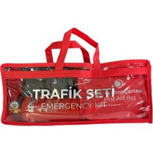 Coverist Trafik ve Ilk Yardım Seti - Muayene Uyumlu 1 kg Araç Yangın Tüpü - 2 Adet Reflektör - Bronze Pack