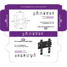 STC-14750 19''-32'' Sabit Kilitli LCD LED Tv Duvar Askı Aparatı