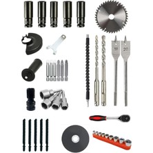 Retools Kırmızı Süper 6'lı Set Dekupaj ve Daire Testereli