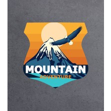 Sticker Usta Dağ Kartal Dağcı Tırmanış Offroad 4x4 Sticker Araba Oto Motosiklet Karavan Etiket 02142