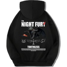 Brz Kids Unisex Çocuk Night Fury Ejderhanı Nasıl Eğitirsin Hoodie