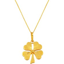 Bilezikci Yonca Model 22 Ayar Altın Kolye