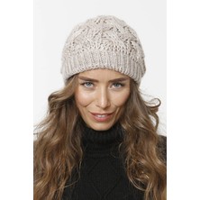 FLORİ Sepet Örgü Astarlı Triko Bere