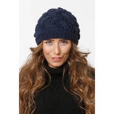 FLORİ Sepet Örgü Astarlı Triko Bere