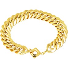 Bilezikci Süzme Halkalı Tasarım Bileklik 14 Ayar Altın