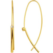 Bilezikci Italyan Model Telli 14 Ayar Altın Küpe