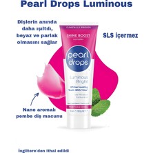 Pearl Drops Luminous Bright -Dişlerin anında daha ışıltılı parlak olmasını sağlayan beyazlatıcı diş macunu 75 ml