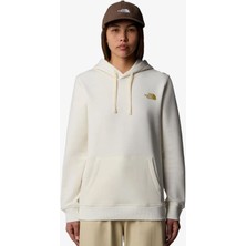 The North Face W Hoodıe Topographıc Kadın Beyaz Sweatshirt NF0A89CPQLI1