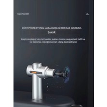 Deanb AMG017 Taşınabilir Sessiz Mini Masaj Aleti - 6 Hız Ayarlı, LCD Ekran, 3600RPM