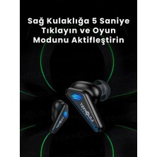 Arell Teknoloji Kulaklık Bluetooth Kablosuz Oyuncu Kulak Içi Mikrofonlu