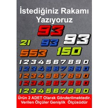 Sticker Usta Kişisel Numara Rakam Sticker Araba Oto Motosiklet Karavan Etiket 02138