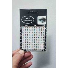 BaharEli 100 Adet, Damla Formunda, Kendinden Yapışkanlı, Renkli, Yüz, Göz Kenarları ve Tırnak Taş Sticker /gelin Aksesuarı
