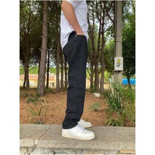 Oraystore Yıkamalı Siyah Baggy Pantolon