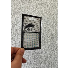BaharEli 81 Adet Kendinden Yapışkanlı 4 Farklı Boyutta Yüz, Göz, Saç ve Tırnak Taş Sticker (Kristal Taş)