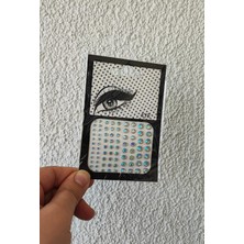 BaharEli 81 Adet Kendinden Yapışkanlı 4 Farklı Boyutta Yüz, Göz, Saç ve Tırnak Taş Sticker (Kristal Taş)