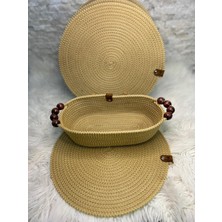 Sarda Design Gold Yuvarlak Supla,amerikan Servis,sofra Takımı,ekmek Sepeti