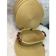 Sarda Design Gold Yuvarlak Supla,amerikan Servis,sofra Takımı,ekmek Sepeti