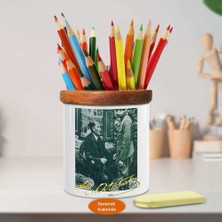 Asilmeydan Konuşan Mustafa Kemal Atatürk Ahşap Seramik Kalemlik - s189