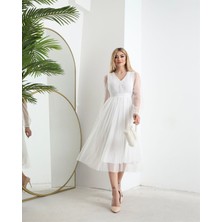 Twomeey Içi Astarlı Tül Elbise (Renk Seçenekli)