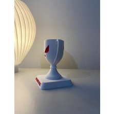 Isme Özel Valorant Şampiyonluk Kupası - 12 cm Kırmızı Beyaz