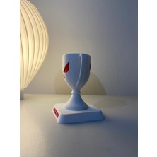 Isme Özel Valorant Şampiyonluk Kupası - 12 cm Kırmızı Beyaz