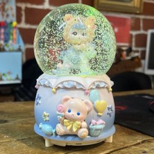 Deniz Kızı Temalı Büyük Boy Müzikli Işıklı Kar Küresi