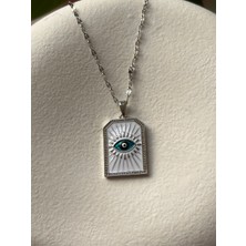 Çelik Silver Göz Kolye