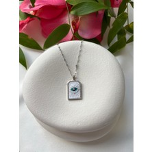 Çelik Silver Göz Kolye
