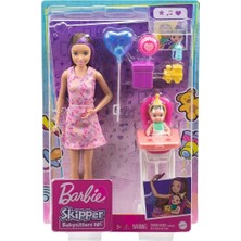 Barbie FHY97 Barbie Bebek Bakıcısı Bebeği ve Aksesuarları Oyun Seti