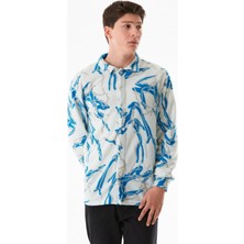 Desenli Düğmeli Polar Gömlek