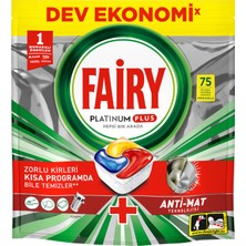 Fairy Platinum Plus Bulaşık Makinesi Deterjanı Tableti / Kapsülü 75 Yıkama