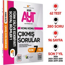 Karakutu Yayınları 2025 YKS – AYT Türk Dili ve Edebiyatı - Sosyal Bilimler 1 Konu Konu Çıkmış Sorular