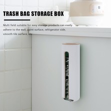 Sumsool Duvara Monte Plastik Poşet Saklama Kutusu Mutfak Banyo Kılıfı Beyaz (Yurt Dışından)