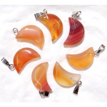 No.24 Doğal Taş Taş Kuvars Kristal Ametist Kaplan Gözü Ay Kolye Charms Diy Takı Yapımı Için Kolye Aksesuarla (Yurt Dışından)