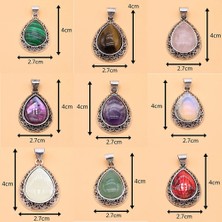 Opal Doğal Taşlar Kolye Su Damlası Şekli Taş Zarif Takılar Takı Yapımı Için Diy Bilezik Kolye Küpe Aksesuarları (Yurt Dışından)
