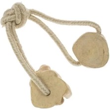 İmac Tek Düğümlü Kahve Ağacından Ipli Köpek Oyuncağı 350 gr 45 cm