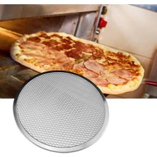 17 Inç Tarzı Alüminyum Izza Tava Kalınlaşmayan Yapışmaz Net Yuvarlak Pizza Örgü Tava Fırın Tepsisi Yeni Mutfak Aleti Bakeware (Yurt Dışından)