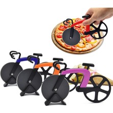 A01 Stili Bisiklet Pizza Kesici Tekerlek Paslanmaz Çelik Bisiklet Rulo Pizza Chopper Dilimleme Mutfak Gadget Bıçakları Waffle Çerezler Için Tekerlek Kullanımı (Yurt Dışından)