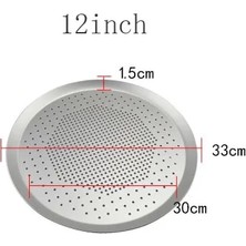 12 Inç Tarzı Alüminyum Pizza Tepsisi Yapışmaz Pizza Fırın Tavası Pizza Tabağı Yemekleri Tutucu Bakeware Mutfak Pişirme Araçları (Yurt Dışından)