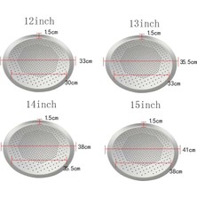 12 Inç Tarzı Alüminyum Pizza Tepsisi Yapışmaz Pizza Fırın Tavası Pizza Tabağı Yemekleri Tutucu Bakeware Mutfak Pişirme Araçları (Yurt Dışından)