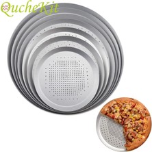 12 Inç Tarzı Alüminyum Pizza Tepsisi Yapışmaz Pizza Fırın Tavası Pizza Tabağı Yemekleri Tutucu Bakeware Mutfak Pişirme Araçları (Yurt Dışından)