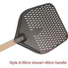 Bir Stil Inç Taşınabilir Fırın Spatula Ev Pişirme Pasta Aracı Ahşap Saplı Pizza Spatula Uzun Saplı Pizza Küreği (Yurt Dışından)