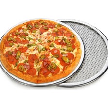 14 Inç Tarzı 6- Yeniden Yapışmaz Alüminyum Mesh Pizza Ekranı Makarna Pişirme Tepsisi Net Pizza Tutacağı Ev Pizza Dükkanı Için Bakeware (Yurt Dışından)