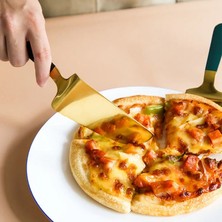 Pembe Altın Tarzı Paslanmaz Çelik Pizza Kürek Bıçağı Altın Kek Spatula Kürekler Tereyağı Peynir Dondurma Tatlı Kesici Gıda Mutfak Aracı (Yurt Dışından)