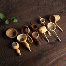 Lianghao Shopb A7 Stili Taşınabilir Çay Süzgeci Bambu Saz Kamışı Kaba Şeklinde Çay Yaprakları Huni Çay Masası Dekorasyonu Çay Seremoni Aksesuarları (Yurt Dışından)
