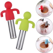 Lianghao Shopb Mavi Stil Silikon Çay Süzgeci Küçük Adam Şekilli Çay Süzgeci Filtre Demleme Yapma Çaydanlık Poşetleri Çay Bardağı Süsleme Mutfak Aksesuarları (Yurt Dışından)